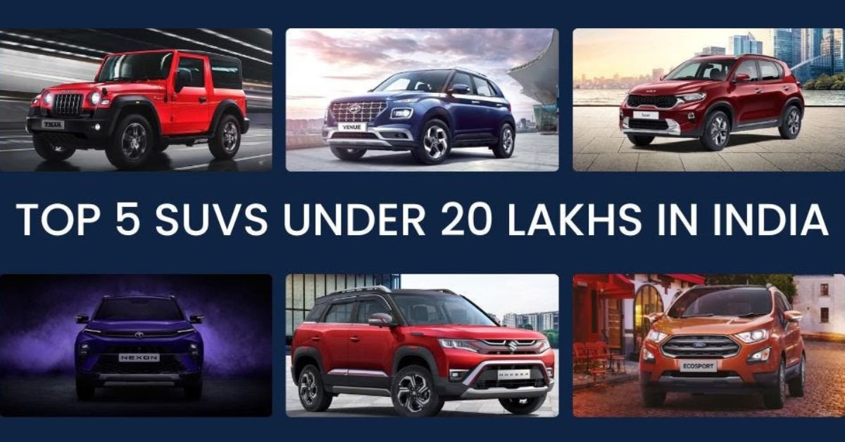 Top 5 Best SUV Car Under 20 Lakh Budget in India 2025